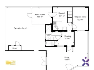 Prodej rodinného domu, Otrokovice, Přístavní, 82 m2