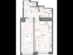 Prodej bytu 2+kk, Praha - Žižkov, Jana Želivského, 50 m2