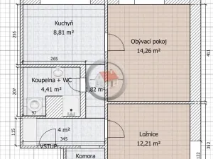 Pronájem bytu 2+1, Třebíč - Horka-Domky, Kubišova, 48 m2