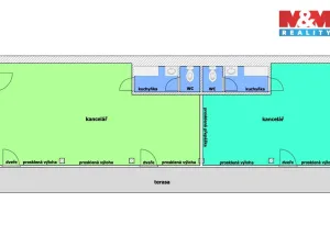 Pronájem kanceláře, Ostrava - Moravská Ostrava, Brandlova, 86 m2