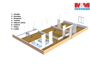 Prodej bytu 3+1, Kostelec nad Orlicí, Proškova, 71 m2