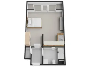 Pronájem bytu 1+kk, Praha - Smíchov, Randova, 40 m2