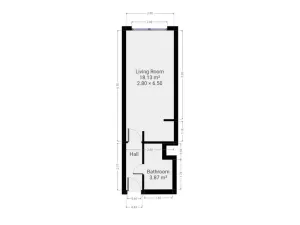 Pronájem bytu 1+kk, Praha - Troja, Hnězdenská, 25 m2