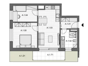 Prodej bytu 3+kk, Brno - Židenice, Jílkova, 58 m2
