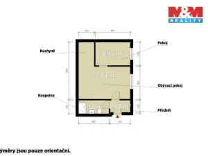 Prodej bytu 2+kk, Tlučná, Tlučenská kolonie, 41 m2