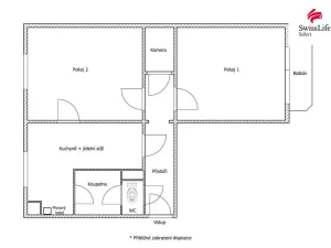 Prodej bytu 2+1, Větrný Jeníkov, 58 m2