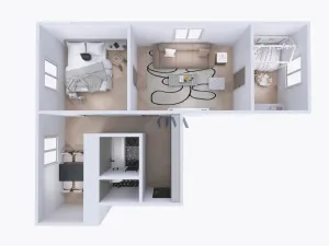 Prodej bytu 3+1, Orlová, Masarykova třída, 55 m2