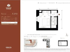 Pronájem bytu 1+kk, Praha, Bělehradská, 26 m2
