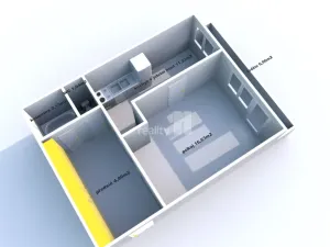 Prodej bytu 1+1, Poděbrady - Poděbrady III, Kunštátská, 44 m2