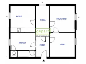 Pronájem bytu 2+1, Dobříš, náměstí Svobody, 64 m2