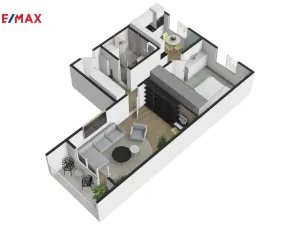 Prodej bytu 2+1, Kladno - Kročehlavy, Havanská, 54 m2