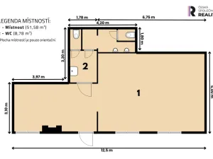 Pronájem kanceláře, Praha - Řepy, 60 m2