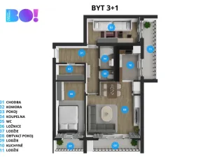 Prodej bytu 3+1, Třinec, Seifertova, 73 m2