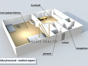 Pronájem bytu 1+1, Domažlice, 17. listopadu, 39 m2
