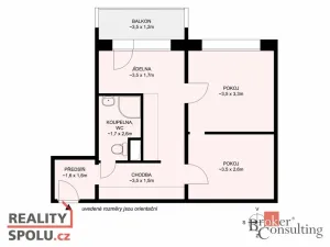 Prodej bytu 2+kk, České Budějovice - České Budějovice 2, Vodňanská, 43 m2