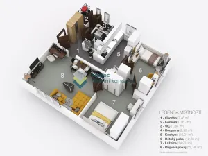 Prodej bytu 3+1, Praha - Kbely, Martinická, 79 m2