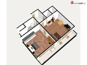 Pronájem bytu 2+kk, Štěchovice, Hlavní, 64 m2