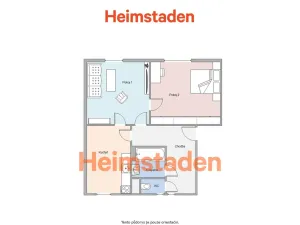 Pronájem bytu 2+1, Havířov - Město, Purkyňova, 53 m2