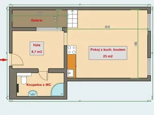 Pronájem bytu 1+kk, Hradec Králové, Denisovo náměstí, 43 m2