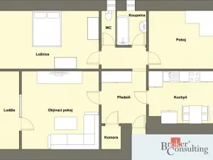 Prodej bytu 3+1, Hradiště, 73 m2