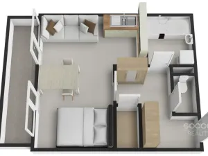 Prodej bytu 1+kk, Žacléř - Prkenný Důl, 37 m2