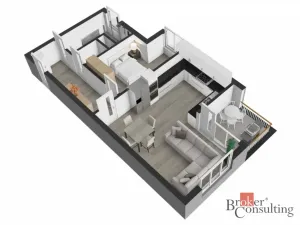 Pronájem bytu 2+kk, Hradec Králové - Třebeš, Pod Svahem, 64 m2