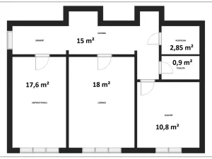 Prodej bytu 2+1, Zlín, Benešovo nábřeží, 65 m2