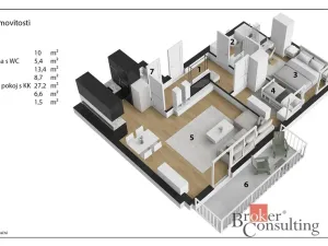 Prodej bytu 3+kk, Praha - Uhříněves, U uhříněveské obory, 76 m2