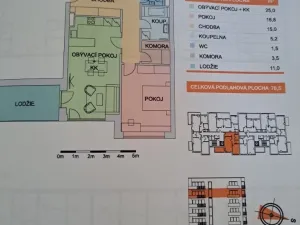 Pronájem bytu 2+kk, Olomouc, Aloise Rašína, 60 m2