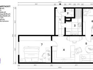 Prodej bytu 3+kk, Brno, Jasanová, 55 m2