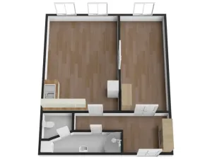 Pronájem bytu 2+kk, Praha - Karlín, Thámova, 55 m2