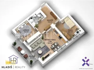 Prodej bytu 3+kk, Fryšták, Přehradní, 66 m2