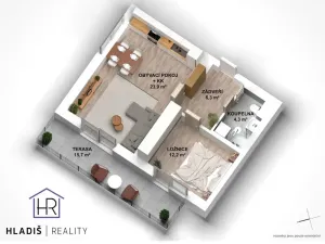 Prodej bytu 2+kk, Fryšták, Přehradní, 46 m2