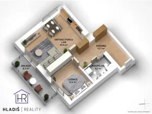 Prodej bytu 2+kk, Fryšták, Přehradní, 46 m2