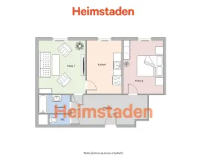 Pronájem bytu 2+1, Karviná - Nové Město, U Svobodáren, 48 m2