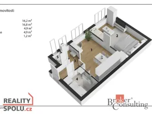 Prodej bytu 2+kk, Hradec Králové, Pospíšilova, 44 m2