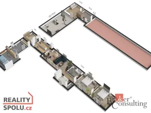 Prodej rodinného domu, Zlonín, U Rybníka, 291 m2