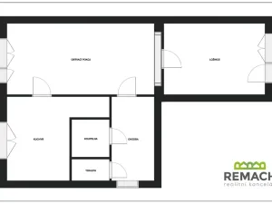 Prodej bytu 2+1, Otrokovice, Olbrachtova, 51 m2