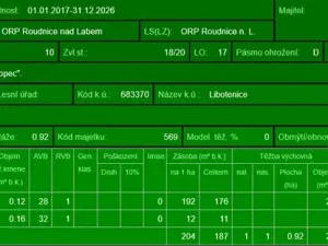 Prodej lesa, Libotenice, 63021 m2