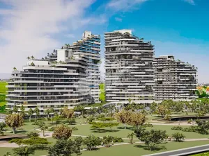 Prodej bytu 1+kk, Trikomo, Kypr, 42 m2