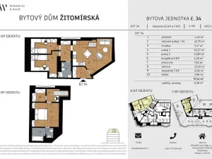 Prodej bytu 4+kk, Praha - Vršovice, Žitomírská, 103 m2