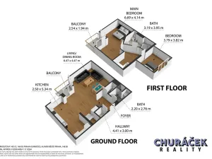 Pronájem bytu 3+kk, Praha - Kunratice, Merhoutova, 114 m2