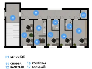 Pronájem kanceláře, Ostrava - Hošťálkovice, Aleje, 95 m2