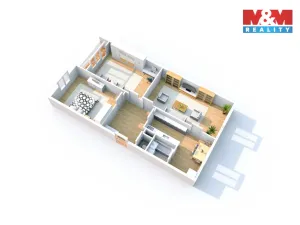 Pronájem bytu 3+1, Ústí nad Labem, Picassova, 78 m2