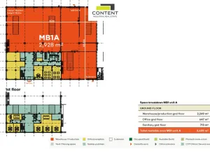 Pronájem výrobních prostor, Mladá Boleslav - Bezděčín, 2249 m2