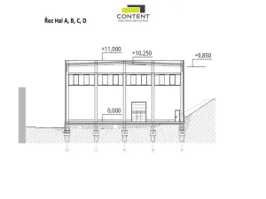 Pronájem skladu, Rousínov, Tománkova, 1500 m2