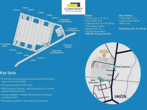 Pronájem výrobních prostor, Uničov, Šumperská, 26430 m2