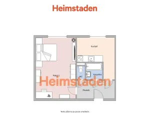 Pronájem bytu 1+1, Ostrava - Hrabůvka, Veverkova, 39 m2