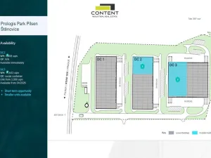 Pronájem skladu, Plzeň - Černice, K Cihelnám, 3000 m2