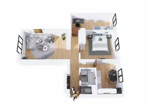 Prodej bytu 3+1, Uničov, Nerudova, 64 m2